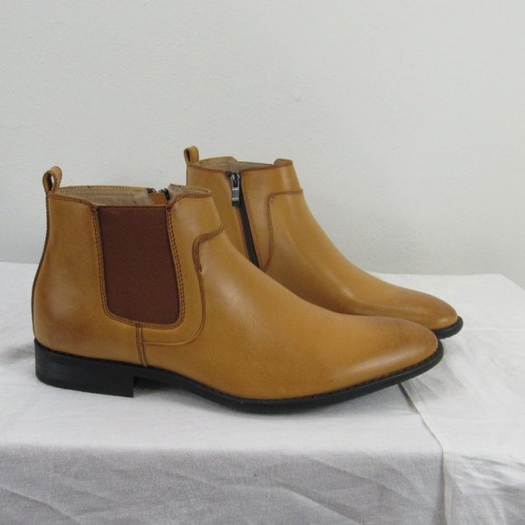 Adolfo Other - Adolfo Men's Chukka boots tan size 8 zip-up